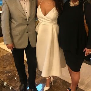 ASOS DESIGN Tall scuba cami prom midi dress